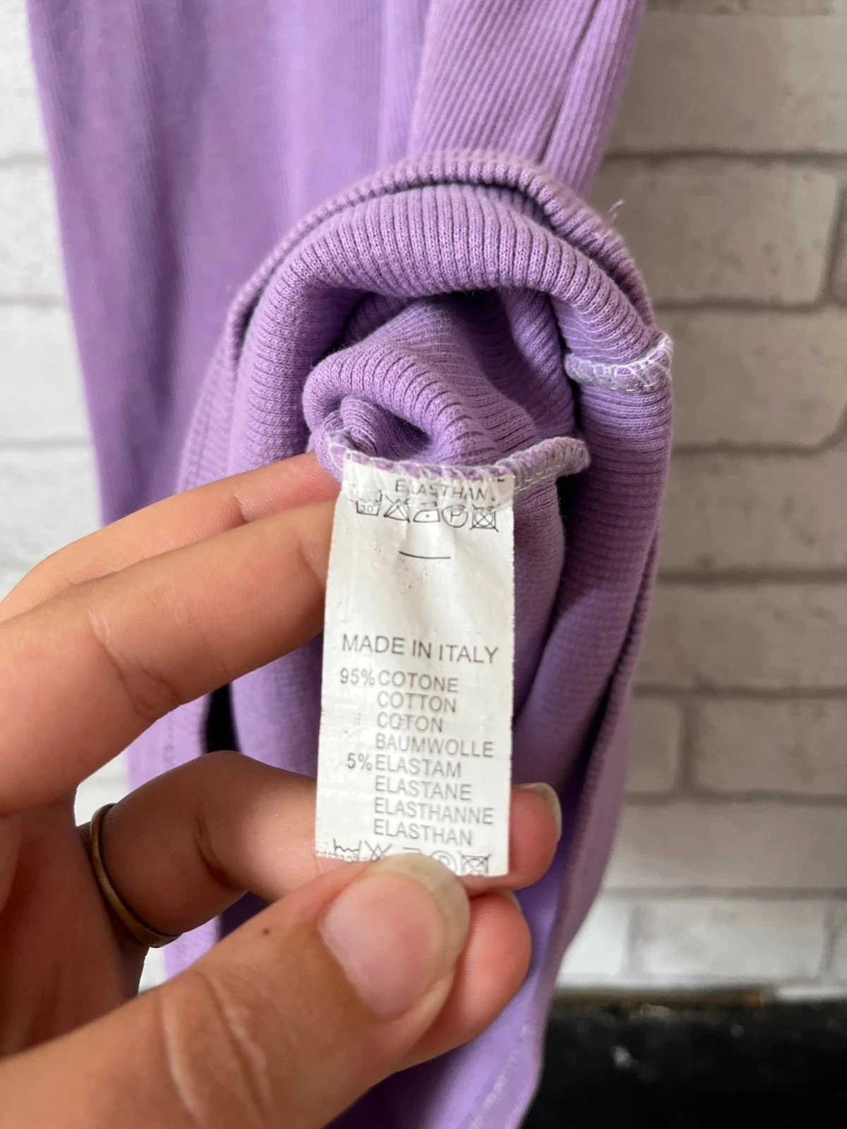 Magnífico vestido justo lilás T36 – Mangas volumosas na moda – photo 2
